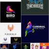 Mascot emblem design set premium vector vol 41