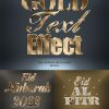 Gold Psd textual content material impression set vol 580