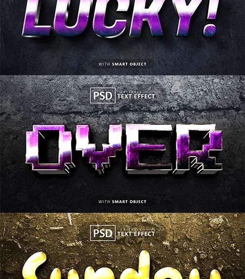 Psd textual content impact set vol 544