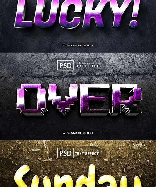 Psd textual content impact set vol 544