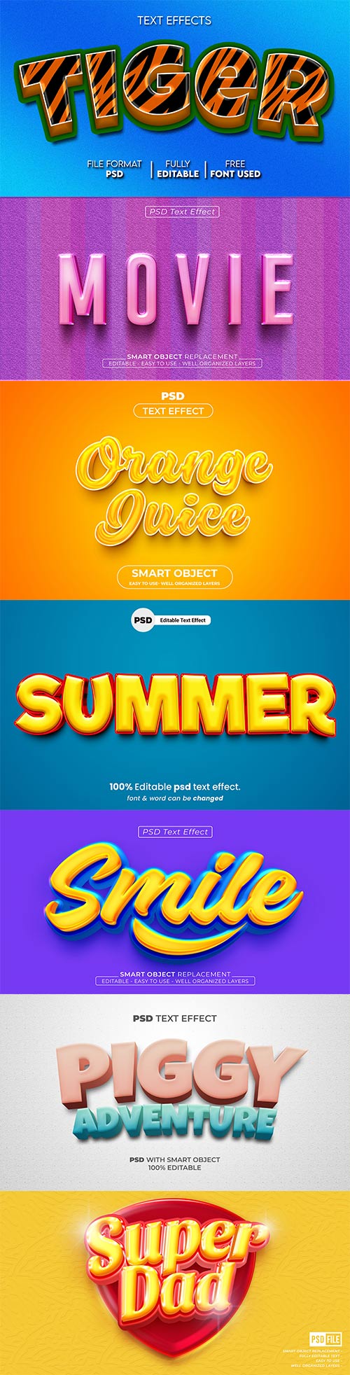 Psd textual content impact set vol 548