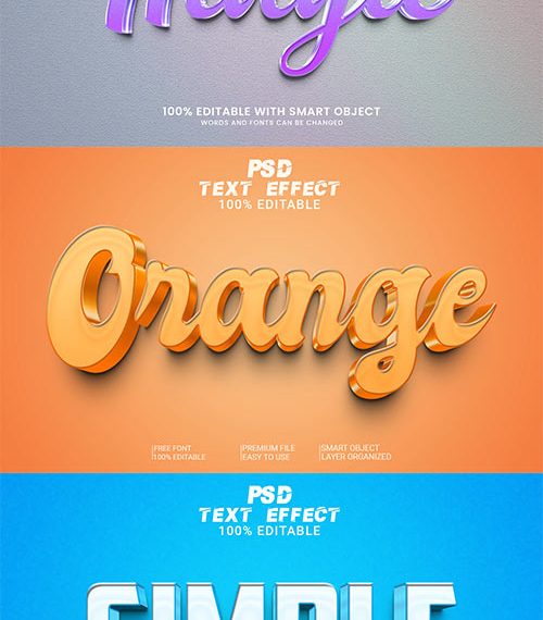 Psd textual content impact set vol 496