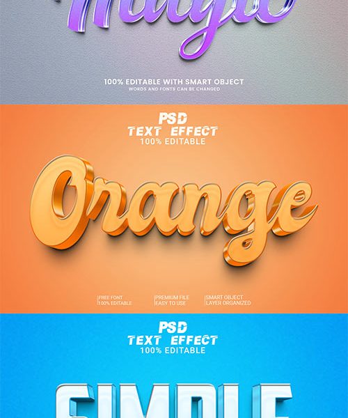 Psd textual content impact set vol 496