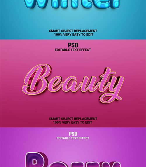 Psd textual content impact set vol 538