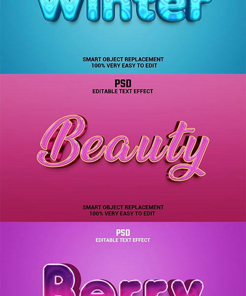 Psd textual content impact set vol 538