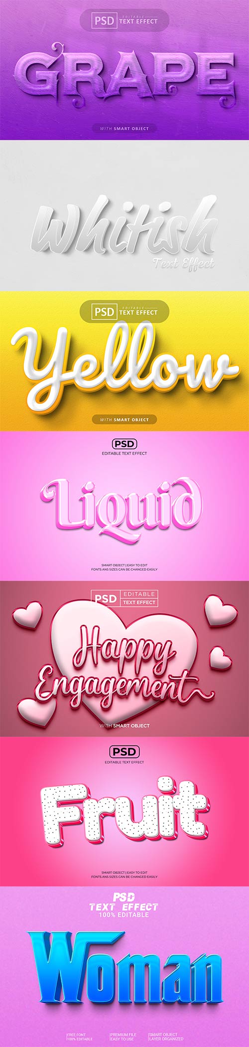 Psd textual content impact set vol 498