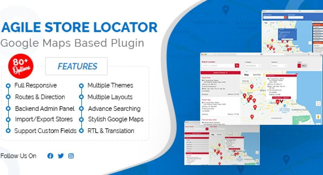 Agile Retailer Locator (Google Maps) For WordPress v4.7.16