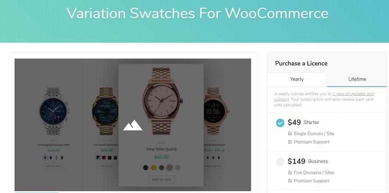 WooCommerce Variation Swatches Professional v1.1.18 – GetWooPlugins