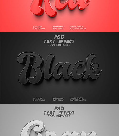 Psd textual content impact set vol 495