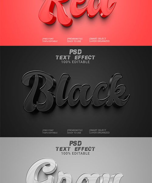 Psd textual content impact set vol 495