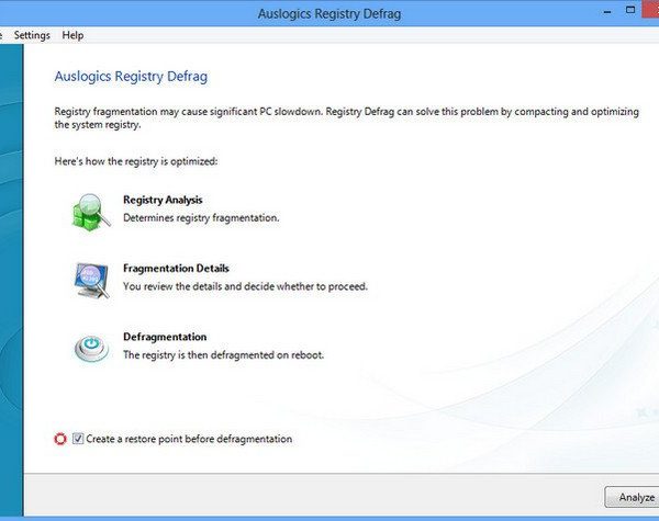 Auslogics Registry Defrag 13.1.0.1