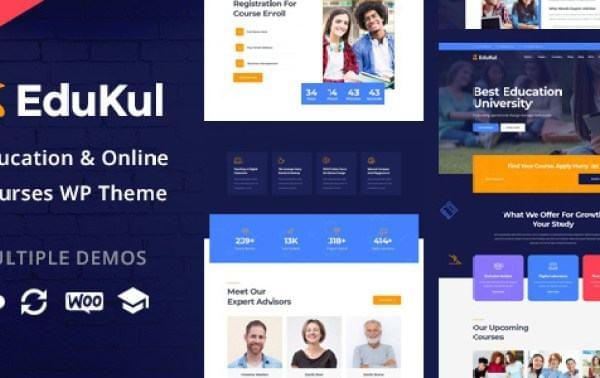 Edukul v1.18 | On-line Packages WordPress Theme (+Template Gear)