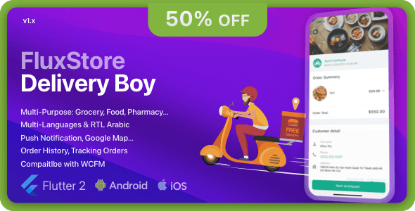 FluxStore Supply Boy v3.0.0 – Flutter App for Woocommerce