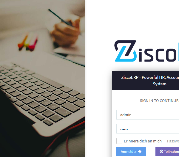 ZiscoERP v5.0.8 – a strong personnel administration system, accounting, CRM